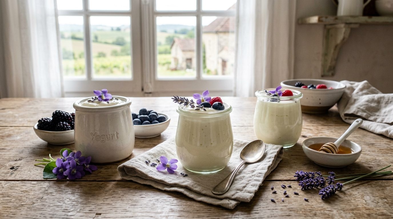 Astuces pour réussir des yaourts à la violette et à la lavande