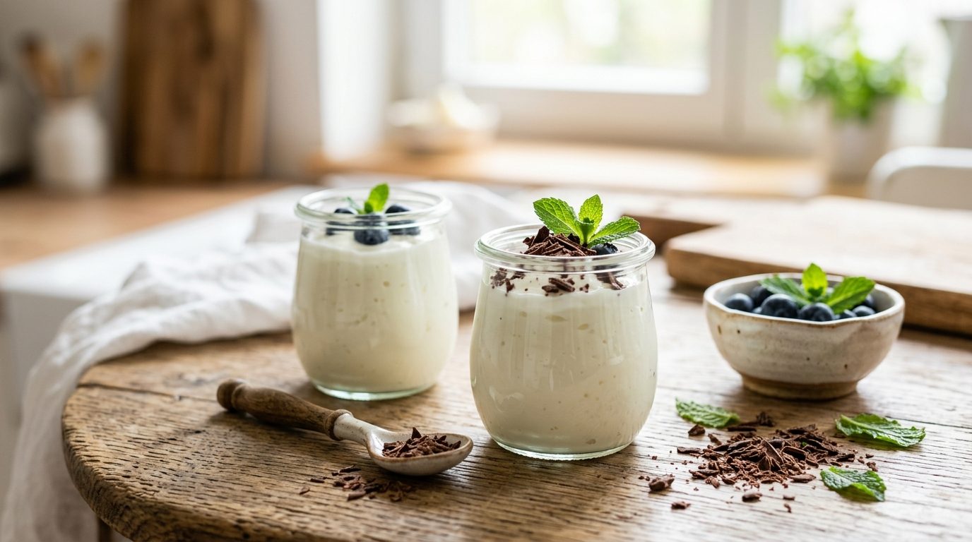 Comment réussir des yaourts maison au chocolat et à la menthe