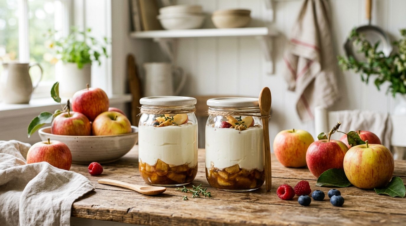 Yaourts à la pomme maison : la recette inratable en yaourtière