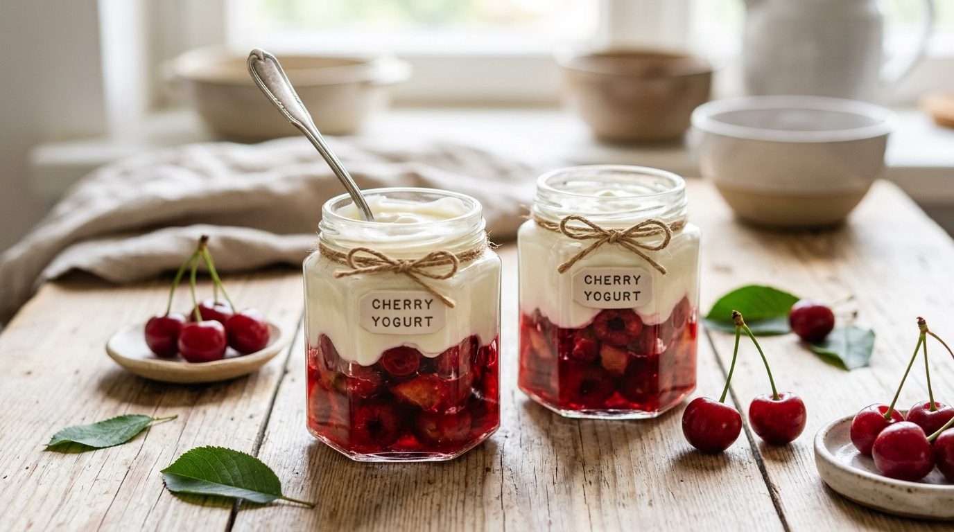 Comment réaliser des yaourts à la cerise dans une yaourtière : recette et astuces de texture
