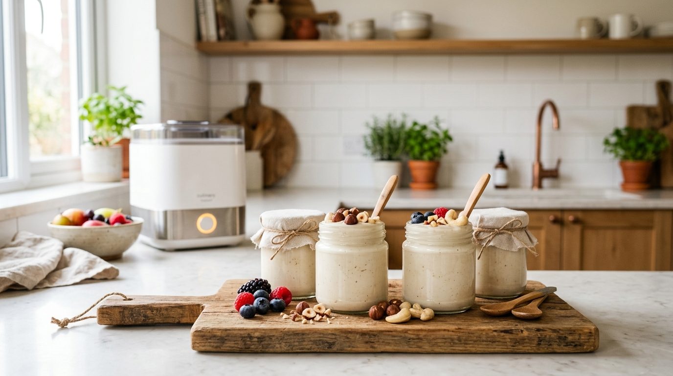 Comparaison des yaourtières pour yaourts au lait de noisette et de cajou