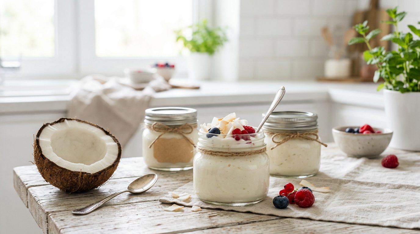 Comparaison des yaourtières pour yaourts à la noix de coco