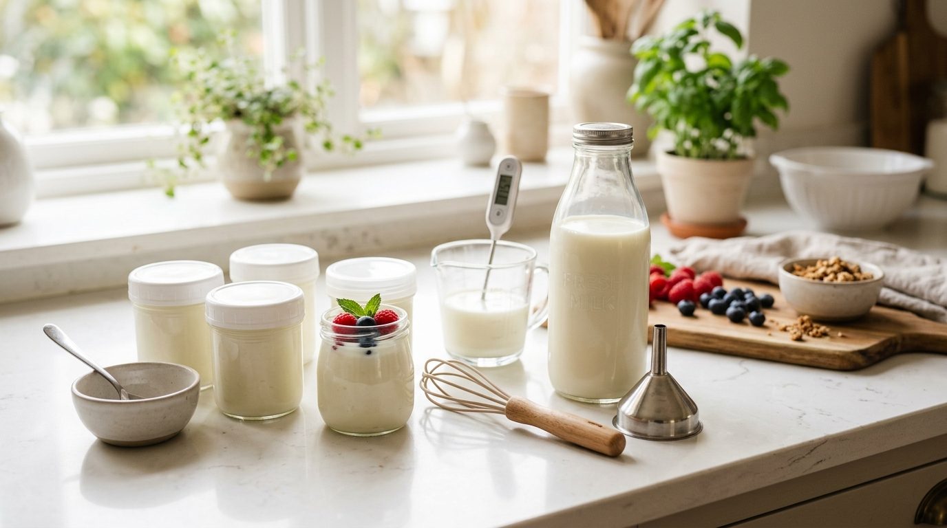 Les accessoires indispensables pour réussir ses yaourts maison