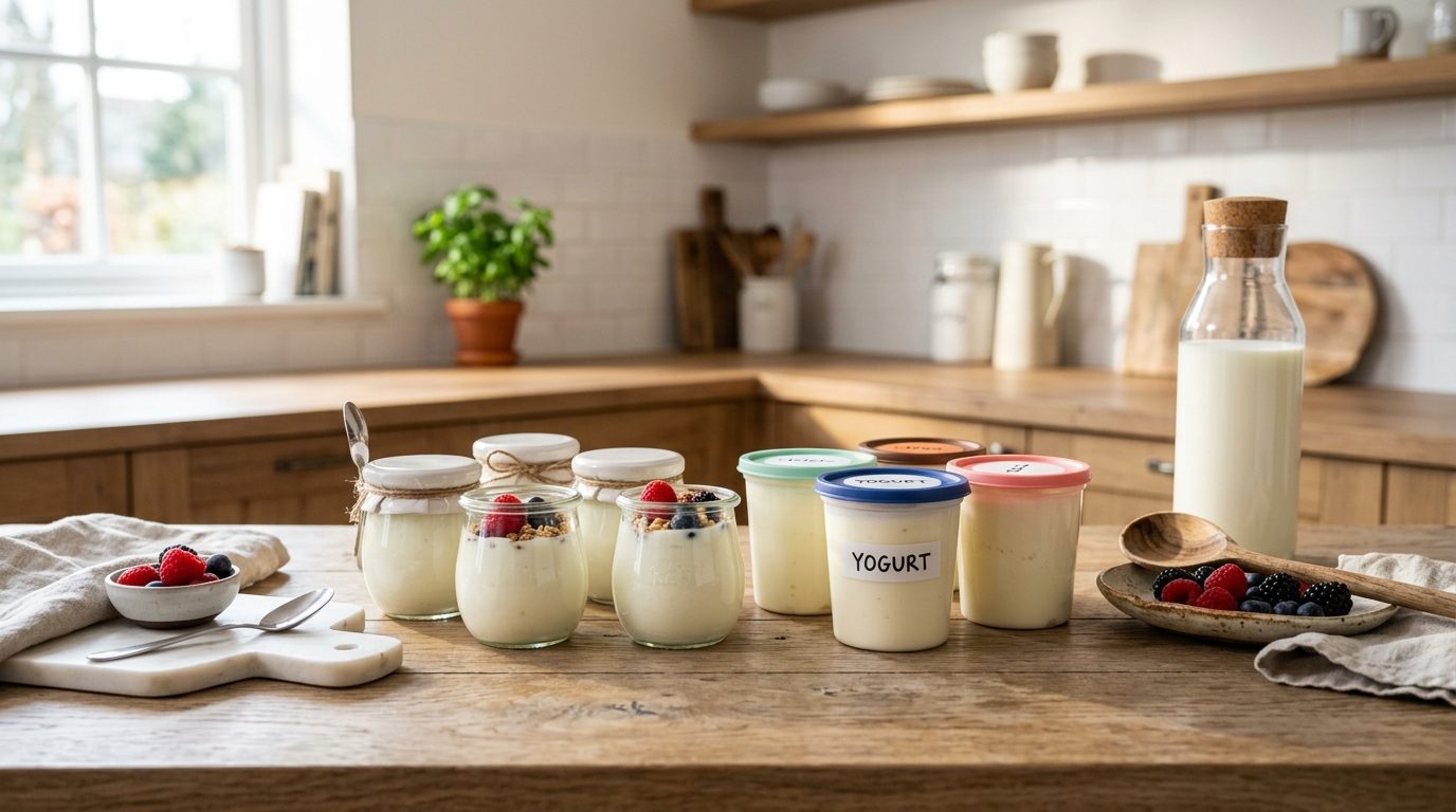 Pots en verre ou en plastique pour yaourtière : le comparatif complet