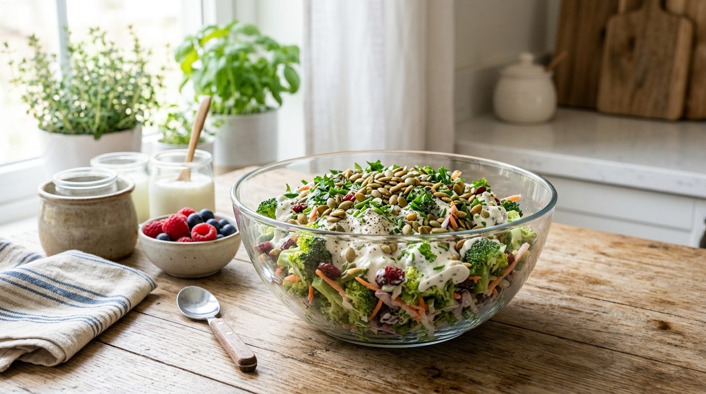 Sublimer la salade de brocolis grâce aux sauces au yaourt fait maison