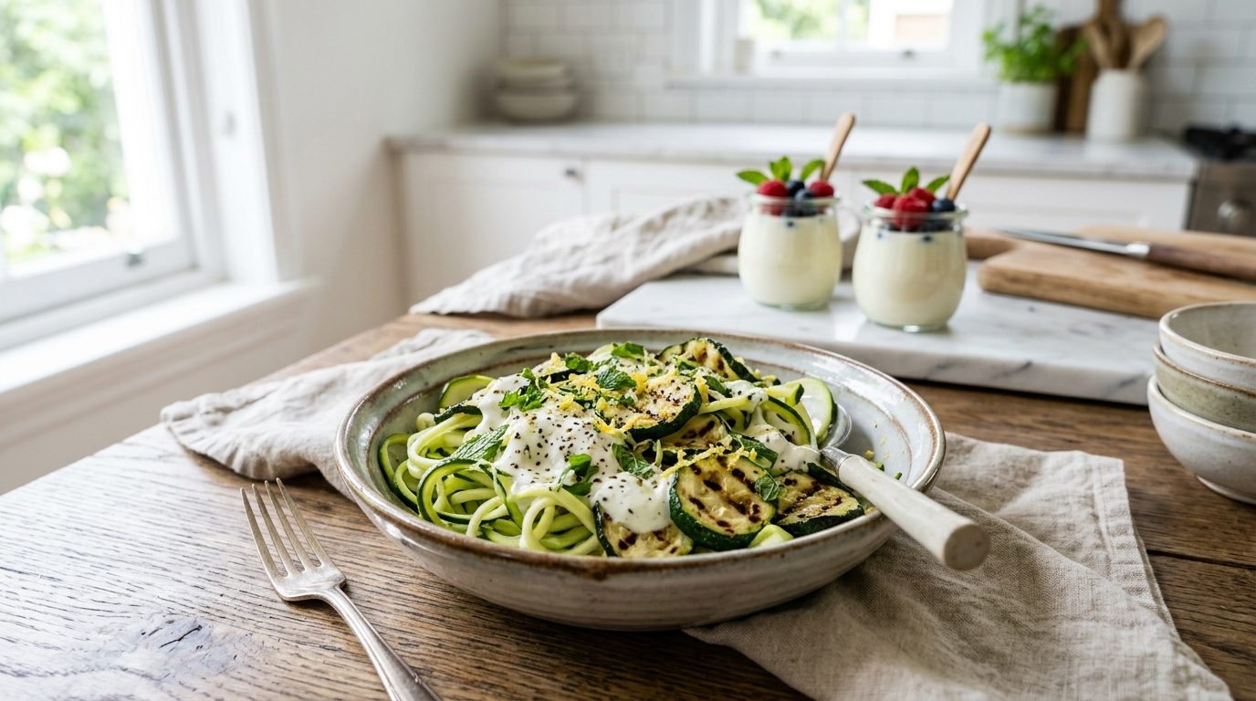 Les yaourtières au service des salades de courgettes : sauces et garnitures maison