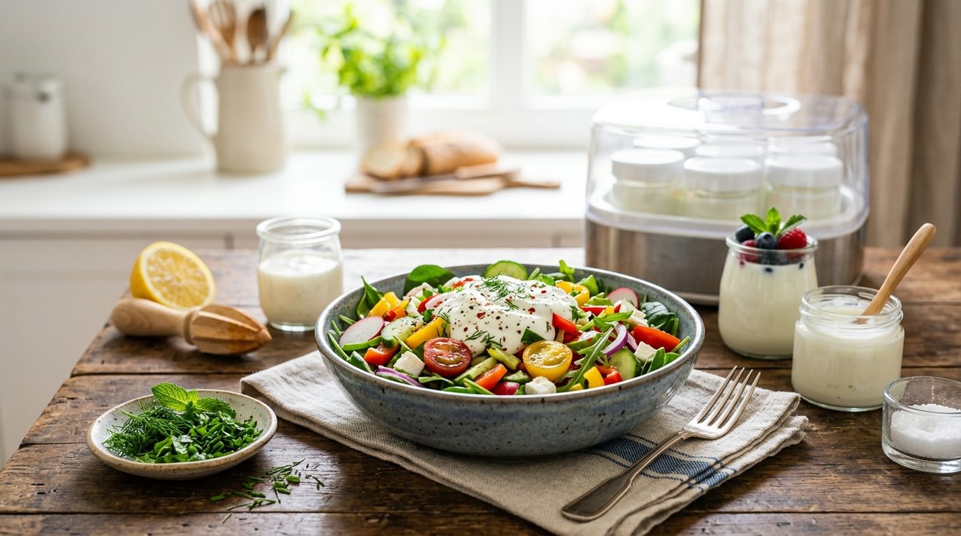 Yaourtière et salades de légumes : réussir vos sauces et garnitures maison