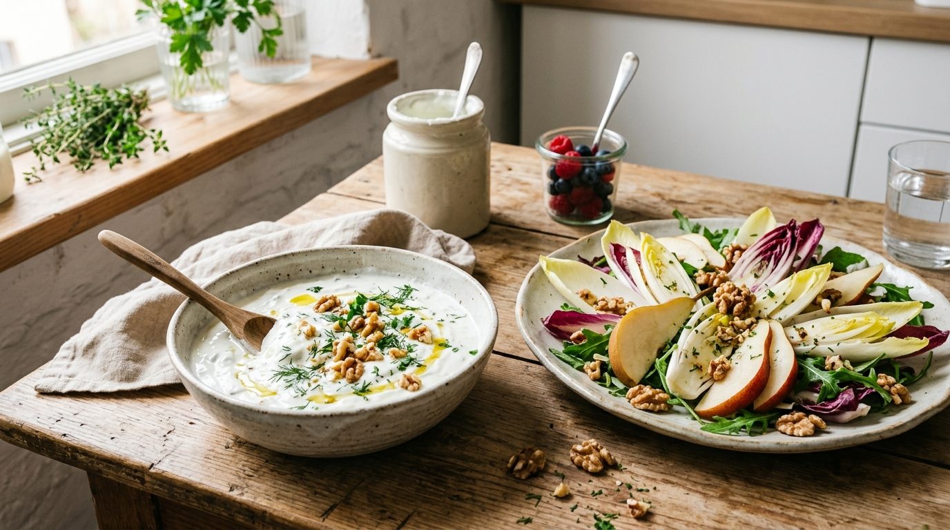 Yaourtières et salades de noix : l&rsquo;art des sauces et garnitures crémeuses maison