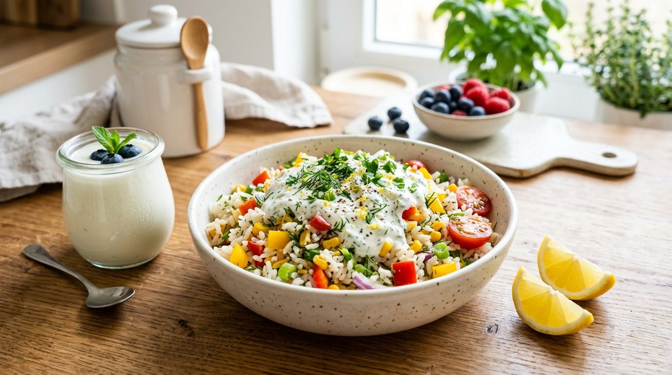 Sublimez vos salades de riz grâce au yaourt maison : astuces et recettes fraîches