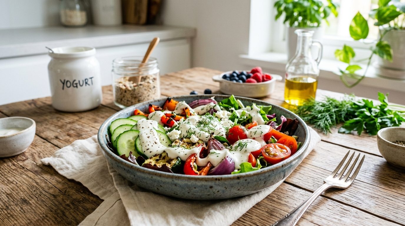Yaourtière et salades : comment sublimer vos assiettes avec des sauces fraîches maison