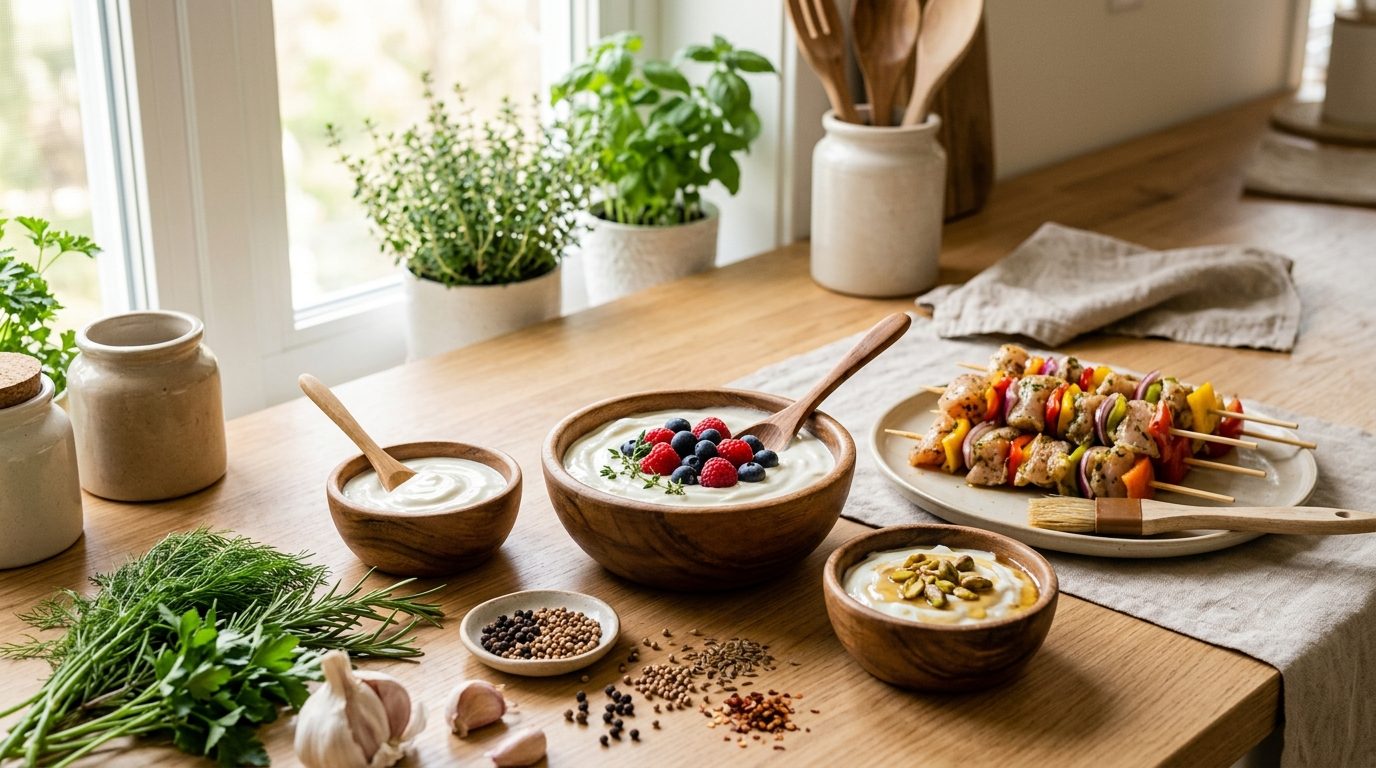 Yaourtière et marinades : le secret du yaourt maison pour attendrir et parfumer vos plats
