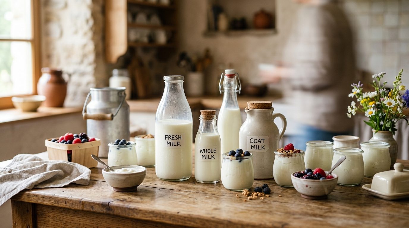 L’importance du choix du lait pour des yaourts maison réussis