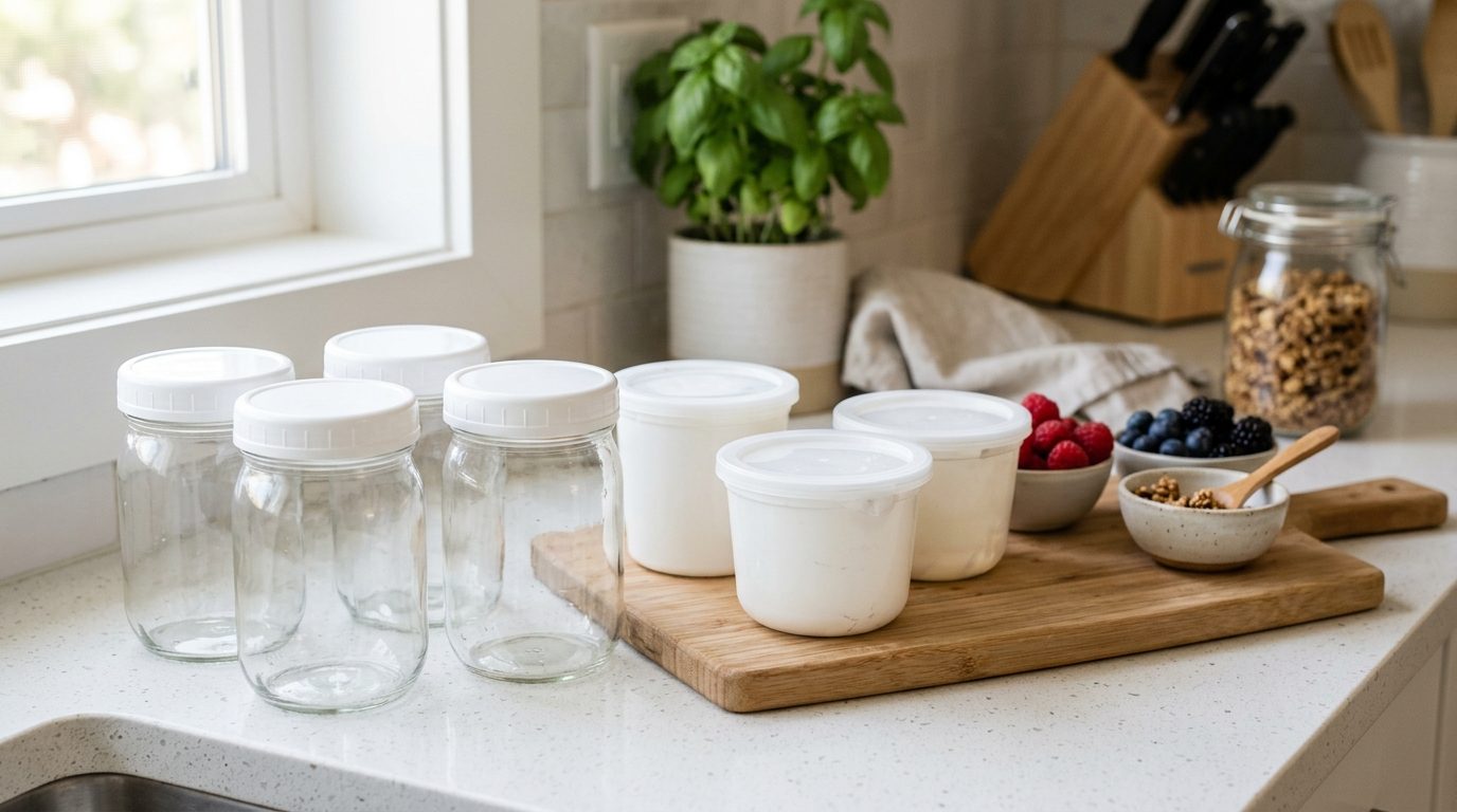Pots en verre ou en plastique pour yaourtière : le comparatif complet
