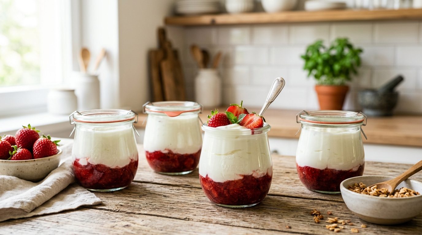 Yaourts maison à la fraise : nos secrets pour décupler leur saveur