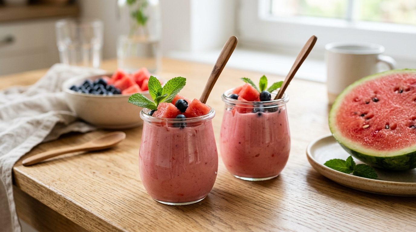 Yaourts à la pastèque : recette fraîche et astuces anti-gaspillage