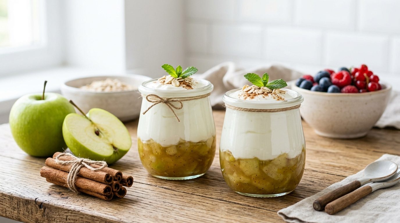 Yaourts à la pomme verte : astuces pour équilibrer l’acidité