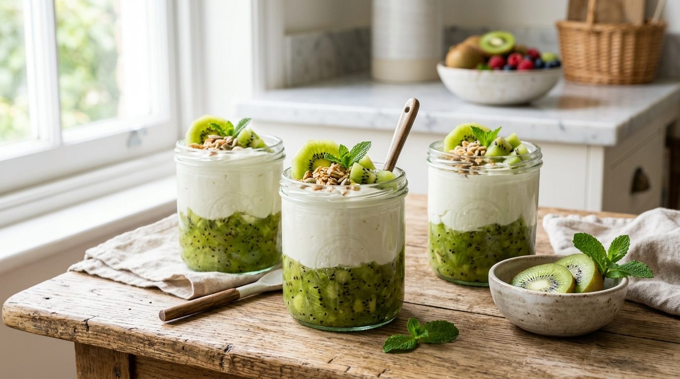 Yaourts au kiwi maison : la recette infaillible et l&rsquo;astuce pour éviter l&rsquo;amertume