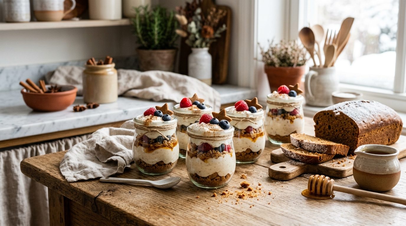 Yaourts au pain d’épices : la recette réconfortante de l’hiver