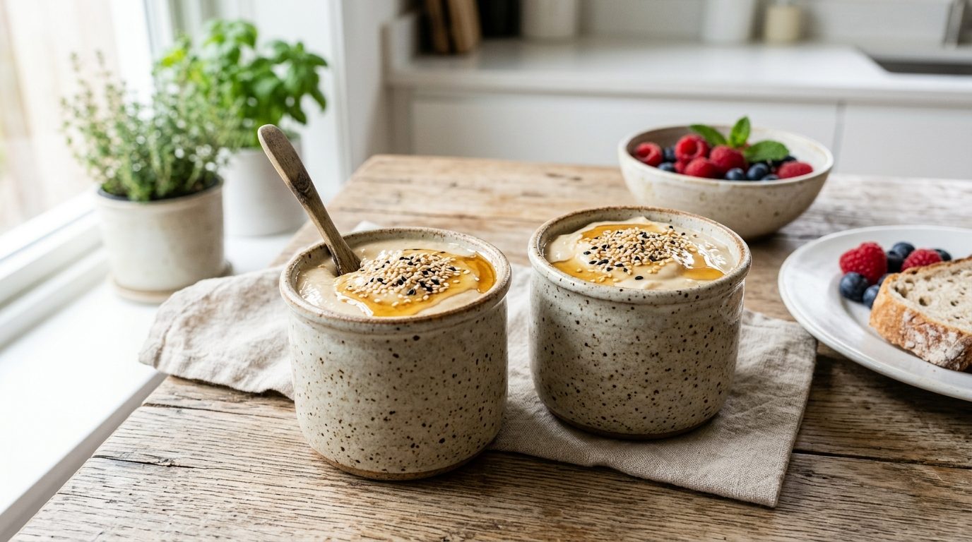 Yaourts au sésame : astuces pour une saveur riche et envoûtante