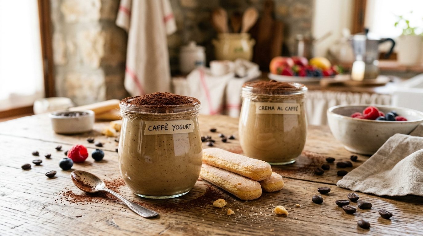 Yaourts façon tiramisu à la yaourtière : la gourmandise italienne en bocal
